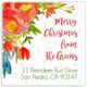 White Colorful Christmas Square Address Labels in a Jar Image 2 of 2